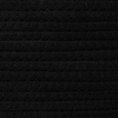 vidaXL Paniers de rangement 2 pcs blanc et noir coton