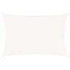 vidaXL Voile d'ombrage PEHD Rectangulaire 4 x 6 m Blanc