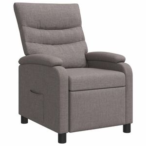 vidaXL Fauteuil inclinable Taupe Tissu