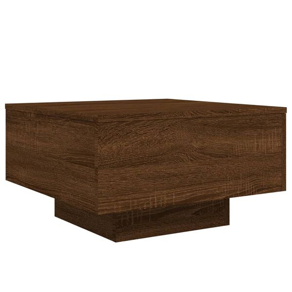 vidaXL Table basse chêne marron 55x55x31 cm bois d'ingénierie