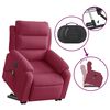 vidaXL Fauteuil inclinable de massage électrique rouge bordeaux