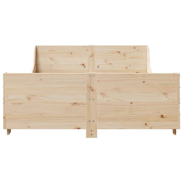 vidaXL Cadre de lit sans matelas 150x200 cm bois de pin massif