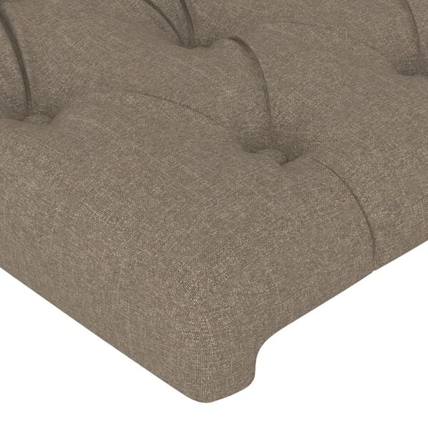 vidaXL T&ecirc;tes de lit Taupe 160x7x78/88 cm Tissu