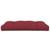 vidaXL Coussin de palette rouge bordeaux 120x80x12 cm tissu