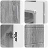 vidaXL Cabinet en Bois avec stockage Gris Sonoma 88,5 x 30,5 x 73 cm
