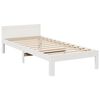 VidaXL Cadre de lit familial sans matelas blanc 270x200 cm