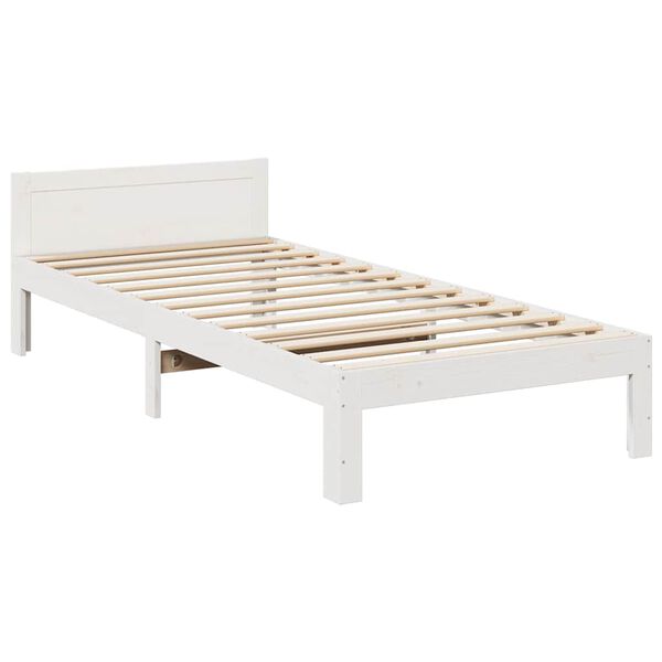 VidaXL Cadre de lit familial sans matelas blanc 270x200 cm