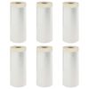 vidaXL Drap d'aspiration avec ruban adh&eacute;sif 6 pc Transparent HDPE