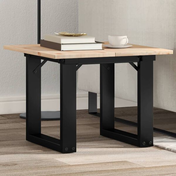 vidaXL Pieds de table basse cadre en O 40x40x33 cm acier