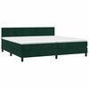 vidaXL Sommier &agrave; lattes de lit et matelas Vert fonc&eacute; 200x200cm Velours