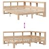 vidaXL Lit biblioth&egrave;que sans matelas 140x190 cm bois de pin massif
