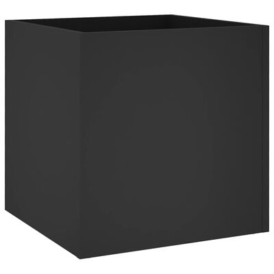 vidaXL Jardinière noir 40x40x40 cm bois d'ingénierie