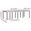 vidaXL Ensemble de salle &agrave; manger pour jardin 11 pcs Blanc