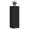 vidaXL Support pour plantes noir 33x33x100 cm bois d'ing&eacute;nierie