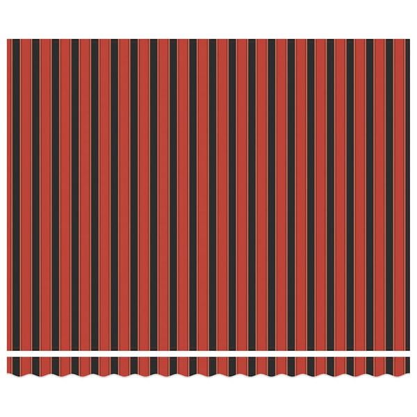 vidaXL Auvent r&eacute;tractable orange et marron 4x3 m tissu et aluminium