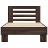 vidaXL Cadre de lit sans matelas ch&ecirc;ne marron 90x190 cm