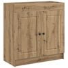 vidaXL Armoire sous &eacute;vier de salle de bain Ch&ecirc;ne artisanal