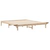 vidaXL Cadre de lit avec tables de chevet Naturel 200 x 210 cm