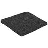 vidaXL Tapis de patio en granulat de caoutchouc Noir 9 x 9 x 0,6 cm