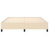 vidaXL Cadre de lit sans matelas cr&egrave;me 160x200 cm tissu