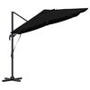 vidaXL Parasol Noir 351 x 250 x 260 cm Polyester et Aluminium