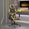 vidaXL Chaise de jeu Noir et dor&eacute; Similicuir