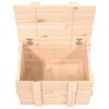 vidaXL Boîte de rangement 58x40,5x42 cm Bois massif de pin