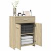 vidaXL Armoire de salle de bain Ch&ecirc;ne sonoma 60x33x80 cm Agglom&eacute;r&eacute;