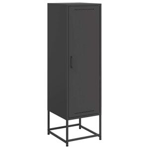 vidaXL Buffet haut noir 36x39x123 cm acier