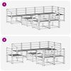 vidaXL Ensemble de canap&eacute;s d'ext&eacute;rieur 9 pcs Naturel