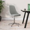 vidaXL Chaise pivotante de bureau Gris clair Tissu