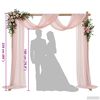 vidaXL Arche de mariage Marron Clair 225 x 95 x 226 cm