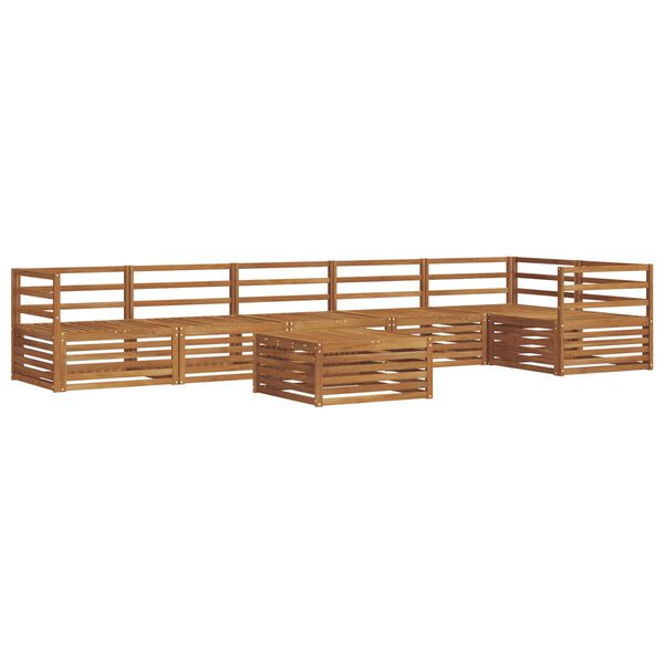 vidaXL Ensemble de canap&eacute;s d'ext&eacute;rieur 7 pcs Naturel