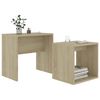 vidaXL Ensemble de table basse Chêne sonoma 48x30x45cm Bois ingénierie