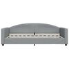 vidaXL Lit de jour avec matelas gris clair 100x200 cm tissu
