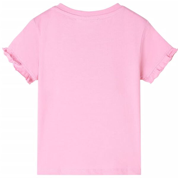 T-shirt enfants &agrave; manches courtes rose vif 128
