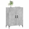vidaXL Buffet gris b&eacute;ton 69,5x34x90 cm bois d'ing&eacute;nierie