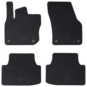 vidaXL Tapis de voiture 4 pcs Noir VW TIGUAN TDI Caoutchouc