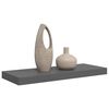 vidaXL &Eacute;tag&egrave;re murale flottante Gris brillant 60x23,5x3,8 cm MDF