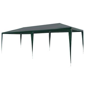 vidaXL Tente de r&eacute;ception 3x6 m PE Vert