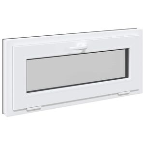 vidaXL Fen&ecirc;tre de sous-sol RISOR 90 x 40 cm PVC et verre Anthracite