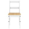 vidaXL Ensemble à manger Panama 5 pcs blanc bois de pin massif