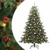 vidaXL Sapin de No&euml;l artificiel Vert 180 cm PVC, m&eacute;tal et plastique