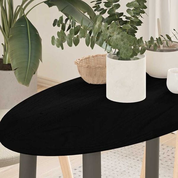 vidaXL Dessus de table 80x40x2 cm bois de chêne massif ovale