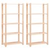 vidaXL &Eacute;tag&egrave;res de rangement &agrave; 5 niveaux 2 pcs 80x38x170 cm 250 kg
