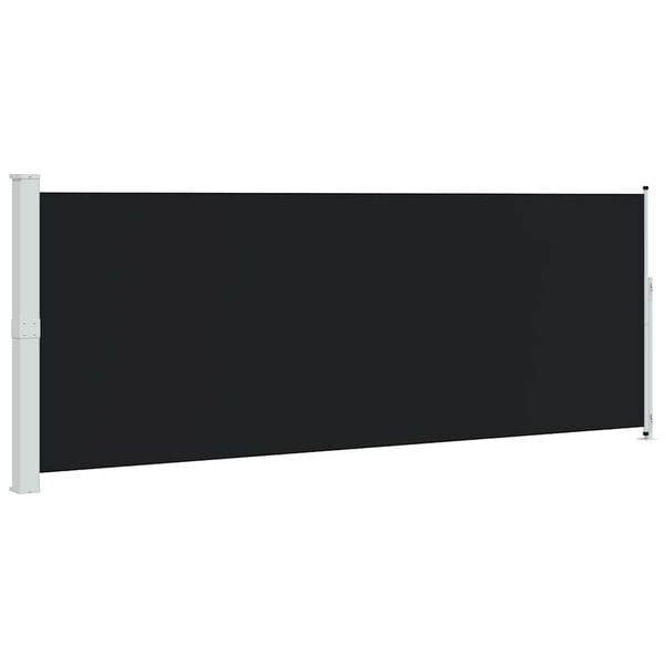 vidaXL Auvent lat&eacute;ral r&eacute;tractable de patio 180x500 cm Noir