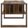 vidaXL Table basse Ch&ecirc;ne fum&eacute; 92 x 49,5 x 45 cm Bois d'ing&eacute;nierie