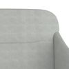 vidaXL Banc Gris clair 110x76x80 cm Velours