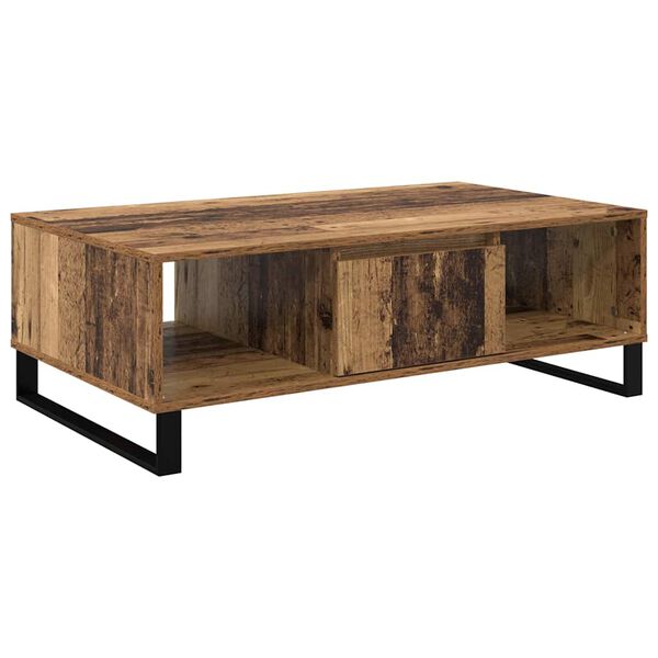 vidaXL Table basse Bois ancien 104 x 60 x 35 cm Bois d'ing&eacute;nierie