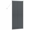 vidaXL Store de Fen&ecirc;tre avec des rideaux Gris fonc&eacute; Aluminium